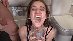 Stepsister Gets Bent Over For Big Cock Creampie At Home