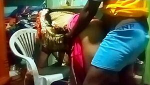 Indian teacher and student engage in intimate encounter at home