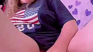 A sexy woman uses a big sex toy in the form of a horse to pleasure herself and achieves an incredible orgasm with a squirt.