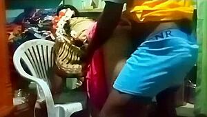 Indian teacher and student engage in intimate encounter at home