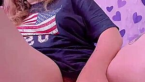 A sexy woman uses a big sex toy in the form of a horse to pleasure herself and achieves an incredible orgasm with a squirt.