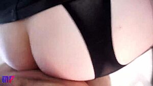 Secretary enjoys remote work sessions with her boss