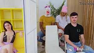 briana banderas in fitness solo routine