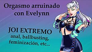 evelynn from lol gives extreme joi in spanish kda style