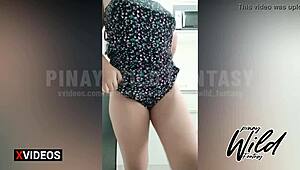 Horny 18yo chubby Pinay teen caught in Tiktoker scandal.