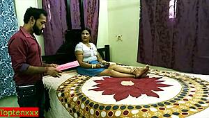 Hot bhabhi slams boss wife’s tight pussy hard with clear audio