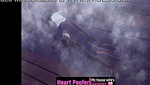 Relaxing in the sauna with friends