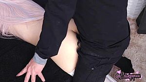 He Can't Resist Cumming in Her Young Latina Pussy.