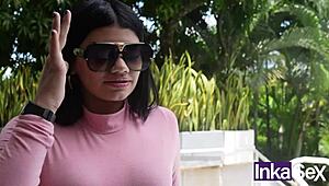 Teen Colombiana Reluctantly Swallows Cum with Disgust