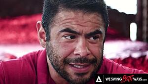 Bisexual Couple Aria Banks and Husband Bang Psychic Bareback