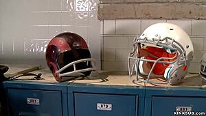 milf coach fists lesbian players in wild anal session