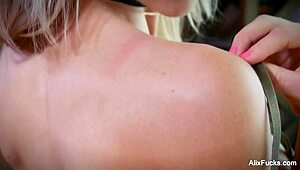 Alix Lynx explores her nude solo body