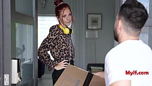 Redhead teacher from HS bosses me around in bed still