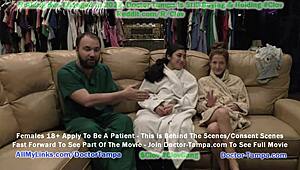 doctor tampa conducts humiliating gyno exam on jasmine rose with nurse stacy shepard for tampa university