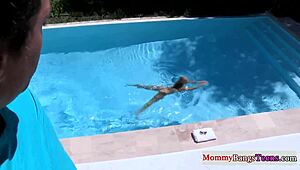 Busty milf vs teen 18+ threesome