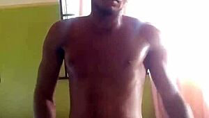 Two hot black men engage in anal sex in this homemade gay porn video.