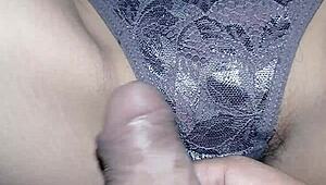 I pulled off my stepsister's panties while playing under the sheets, her wet heat drove me wild