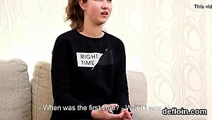 Cuddly Sweetie Spreads Tight Slit for Hardcore Defloration