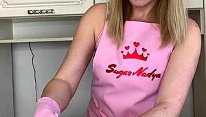 Hot Chick Gives a Hard Cock a Waxing in Hospital with Sexy Gloves