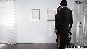 aila donovan, the milf stewardess, tricks him into a secret affair