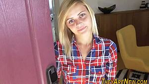 Teen Newbie Feels Intense Pleasure From Monster Cock.