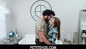 Petitehos tiny teens like Dani Blu get slammed hard