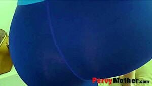 Athletic milf cougar lures stepson into taboo yoga seduction