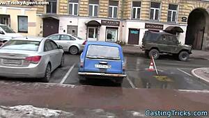 casting amateur eurobabe pounded doggystyle with cum in mouth