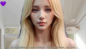 21yo blonde girlfriend rides cock all day in hentai pov