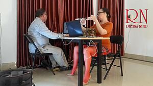 Naughty Employee Licks Pussy Sucks Dick At Office!