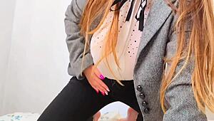 sexy student with huge tits reaches luxury orgasm in amateur video