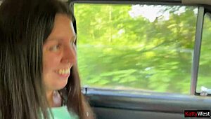 public pickup cutie asks for car ride and dick