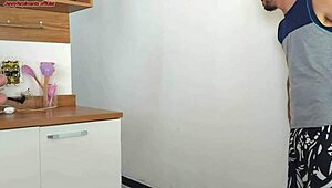 risky sex with husband's friend while he showers