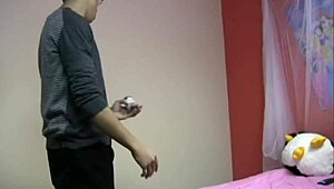 Oh wow, chubby teen 18+ strokes big black cock!