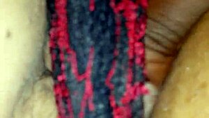 I give sloppy head to big black cock with ponytail in ghetto banging