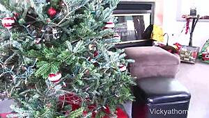 beautiful vicky vette knows santa cock is cumming huge splooge of boy batter