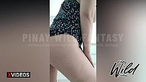 Horny 18yo chubby Pinay teen caught in Tiktoker scandal.