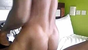 Two hot black men engage in anal sex in this homemade gay porn video.