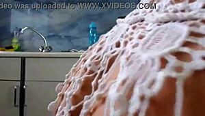 Naughty solo ass exploration on webcam