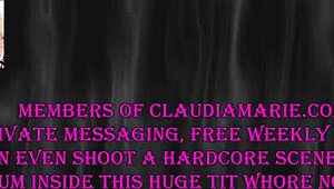 Claudia Marie's Massive Tits Get Rough Treatment in Hardcore Scene