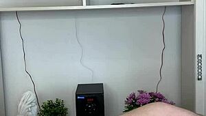 Hot Chick Gives a Hard Cock a Waxing in Hospital with Sexy Gloves