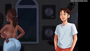 Petite Blonde Teen's Hot Dildo Gameplay in Anime