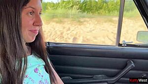 public pickup cutie asks for car ride and dick