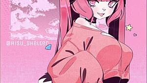 bunny-themed hentai slideshow presentation