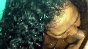 A beautiful black MILF enjoys anal sex and gives pleasure to me.