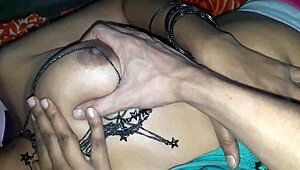Priya, the office secretary gets it from her mother in law in a group sex scene