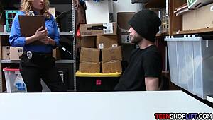 milf officer fucks shoplifter in office