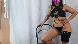 White MILF Dancing in Tiny Thong, Photographer Assists Part 3