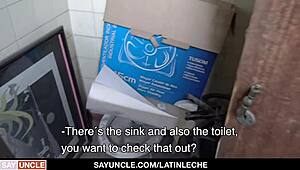 LatinLeche - Latino Renovator Offers a Special Cock-Sucking Service