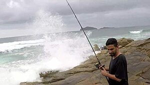 A big dick fisherman gets a big tits and a creampie with a mermaid.